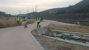 [NSP PHOTO]구미시, 건설수변과 설맞이 환경 정비 실시