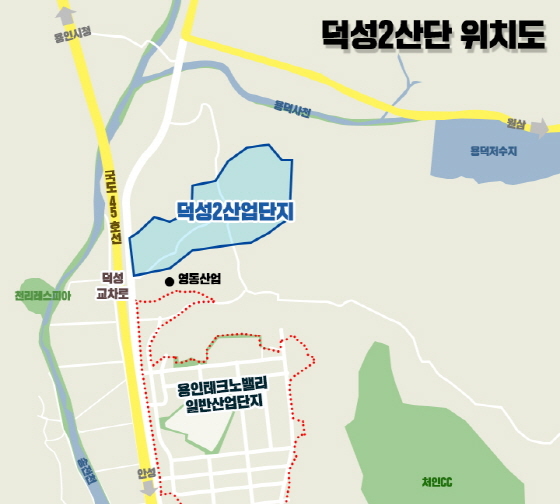 NSP통신-용인시 처인구 덕성2산업단지 위치도. (용인시)