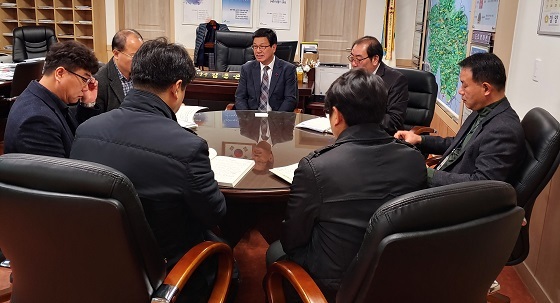 NSP통신-▲청양군이 지난 29일 2020년 재난관리평가 기관장 인터뷰를 가졌다. (청양군)