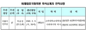 [NSP PHOTO]중앙선관위, 더불어민주당 허윤정 비례대표 국회의원 승계