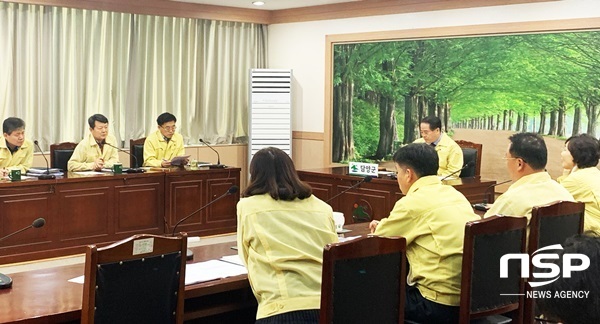 NSP통신-담양군이 31일 최형식 군수 주재로 개최한 긴급 간부회의. (담양군)