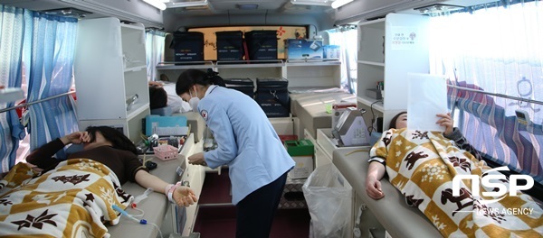 NSP통신-전남교육청이 5일 가진 사랑의 헌혈. (전남교육청)