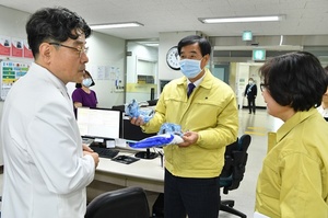 [NSP PHOTO]최영조 경산시장, 신종 코로나바이러스 감염증 대응현장 점검