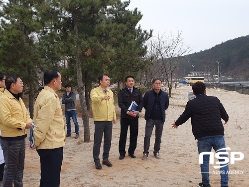 [NSP PHOTO]한근호 부안부군수, 변산해수욕장 현장점검 실시