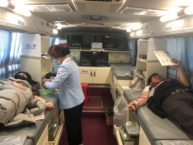 [NSP PHOTO]순천시청 공무원들, 코로나19 관련 긴급 헌혈 실시