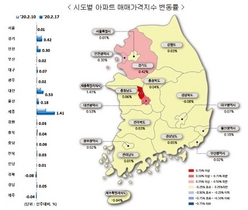 [NSP PHOTO]아파트 매매가 상승폭, 서울 유지·수도권 확대...세종 1위