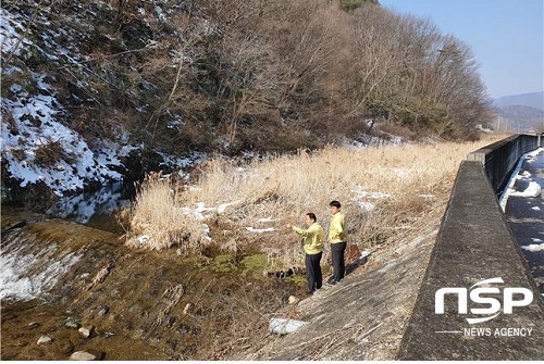 [NSP PHOTO]진안군, 영농기 앞두고 하천 시설물 일제 점검