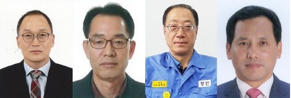 NSP통신-왼쪽부터 김헌덕 회장(에스엔지 사장), 공윤식 부회장(에스엠 사장), 김태진 부회장(청인 사장), 이준택 부회장(대명 사장) (포스코 포항제철소 협력사협회)