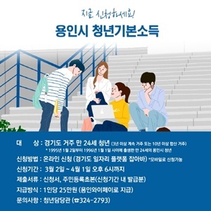 NSP통신-용인시 청년기본소득 신청 안내문. (용인시)