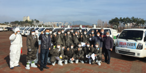 [NSP PHOTO]경주축협, 코로나19 확산방지 대대적 긴급방역 지원 시민 안전지킴이 등극