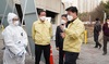 [NSP PHOTO]구만섭 천안시장 권한대행, 자동차 이동형 선별진료소 점검