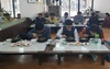 [NSP PHOTO]윤찬수 아산시부시장, 한 방향 일렬 식사 당부