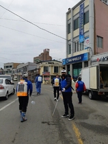 [NSP PHOTO]영덕군 축산면, 사회단체 자발적 방역활동