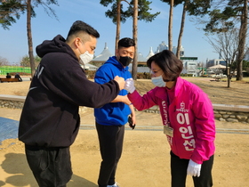 [NSP PHOTO]미래통합당 이인선 예비후보, 경선 통과 첫 주말 본격 선거행보 돌입