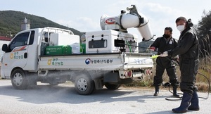 [NSP PHOTO]농협광주본부, 아프리카돼지열병 차단 방역 총력