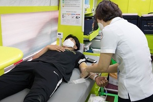 [NSP PHOTO]전주대 체육부, 코로나 극복 단체헌혈 동참
