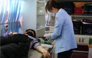[NSP PHOTO]목포경찰서, 코로나19 여파 혈액수급 비상 헌혈 동참