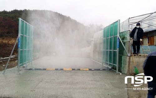 [NSP PHOTO]정읍시, 축산농가에 차량용 자동소독기 설치 지원