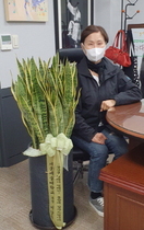 [NSP PHOTO]안산문화재단, 꽃 선물 릴레이 캠페인 참여