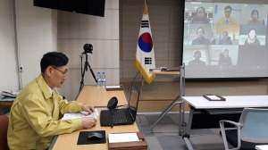 [NSP PHOTO]울릉교육지원청, 관내 학교장 화상회의 열어