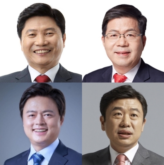 NSP통신-(왼쪽 위부터 시계방향) 홍기원, 공재광, 유의동, 김현정 후보. (후보 선거 캠프)