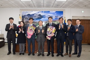 [NSP PHOTO]군산시의회, 재보궐선거 당선인과 간담회