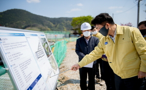 [NSP PHOTO]영덕군, 재해복구사업 현장점검 실시