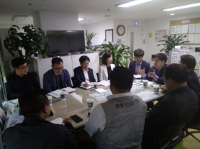 [NSP PHOTO]정대운 경기도의원, 광명 다목적 체육관 건립, 지역경제 활성화 방안 논의