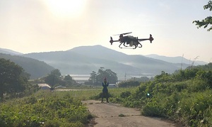 [NSP PHOTO]서천군, 드론 활용 소나무 재선충 항공방제