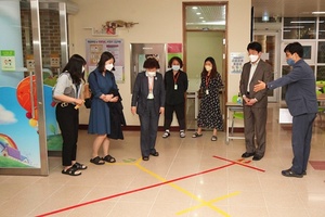 [NSP PHOTO]경산자인학교, 교육부 등교수업 긴급점검 실시