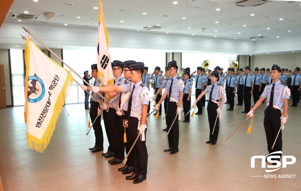 NSP통신-지난 2019년 영진전문대학교 제5기 공군 RNTC 입단식 모습. (영진전문대학교)