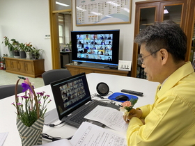 [NSP PHOTO]구미교육지원청, 경북형 등교수업 준비를 위한 관리자 화상회의