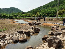 [NSP PHOTO]장흥군, 유치천 생태하천 복원사업 완료