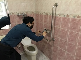[NSP PHOTO]안산상록署, 교내 화장실 불법 촬영카메라 설치 점검