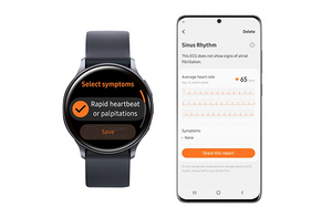 [NSP PHOTO]삼성전자, 심전도 측정 앱 허가 취득…올 3분기 내 출시 예정