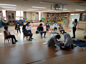[NSP PHOTO]고흥소방서, 고흥푸른꿈유치원 교직원 심폐소생술 교육