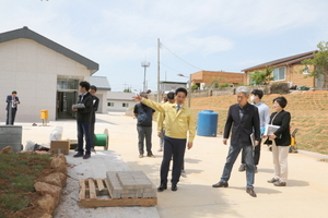 [NSP PHOTO]전동평 영암군수, 서울농장 조성현장 방문 격려