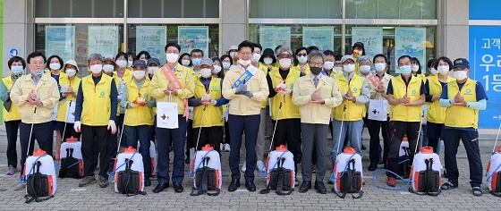 NSP통신-▲공주시가 코로나19 추가 확산을 막기 위해 철저한 방역태세를 유지하고 있다. (공주시)