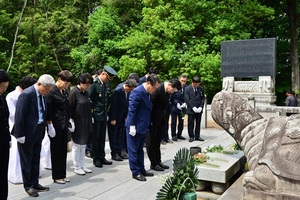 [NSP PHOTO]담양군, 제65회 현충일 추념행사 축소 개최