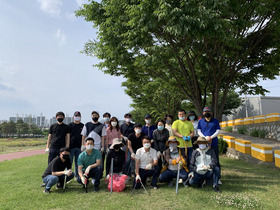 [NSP PHOTO]경산시 총무과, 남천강변 환경정화활동 전개