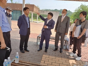 [NSP PHOTO]정대운 경기도의원, 도라산 평화공원 유아숲 조성 현장방문