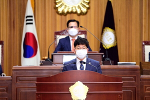 [NSP PHOTO]백동규 목포시의원, K목재 장기 파업사업장 적극행정 촉구