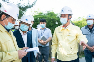 [NSP PHOTO]장세용 구미시장, 제101회 전국체전 시설조성 현장점검