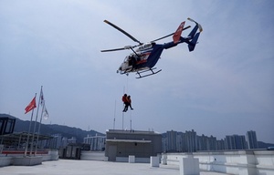 [NSP PHOTO]대전시, 119특수구조단 헬기 인명구조 훈련