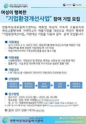 NSP통신-기업환경개선사업 참여기업 모집 포스터. (오산시)