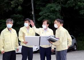 [NSP PHOTO]권영세 안동시장, 여름철 자연 재난 대비 현장점검 나서