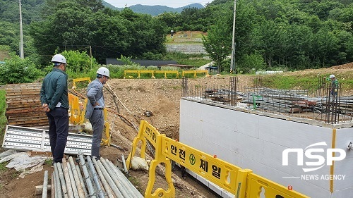 [NSP PHOTO]장수군, 우기대비 하수도분야 건설사업장 현장점검