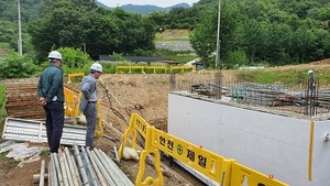 [NSP PHOTO]장수군, 우기대비 하수도분야 건설사업장 현장점검