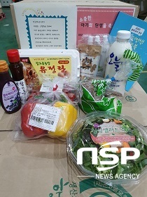 [NSP PHOTO]완주군, 산모위한 영양가득 식품 꾸러미 배달