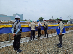 [NSP PHOTO]오산시, 집중 호우 대비 건축공사장 안전점검